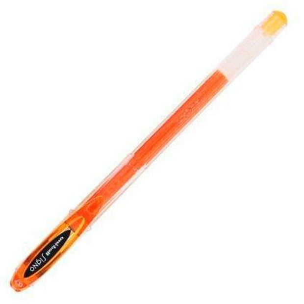 Liquid ink ballpoint pen Uni-Ball Rollerball Signo Basicos UM-120 Orange 12 Units