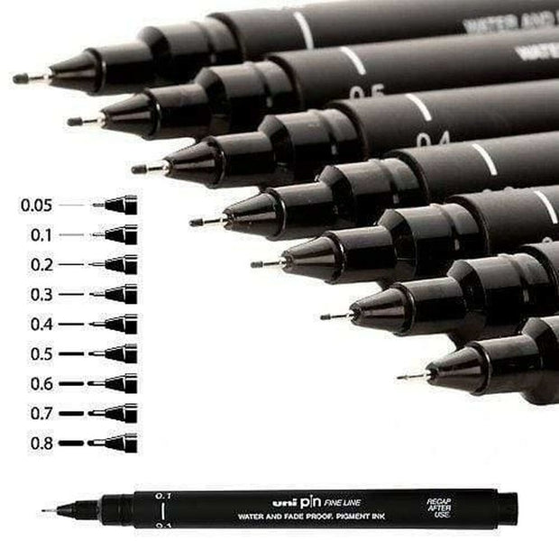 Permanent marker Uni-Ball PIN005-200(S) Black 12 Units