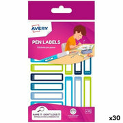 Self adhesive labels Avery 50 x 10 mm Blue Polyethylene Green (30 Units)