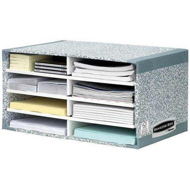 Modular Filing Cabinet Fellowes System 8 compartments Grey Recycled cardboard (26 x 49 x 31 cm)