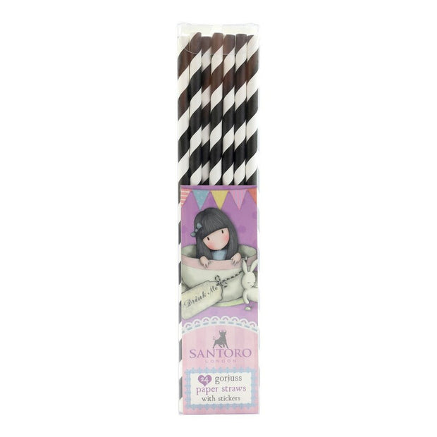 Papier-Trinkhalme Gorjuss Sweet tea/sweet cake Papier (4.1 x 21 x 3 cm) (24 Stücke)