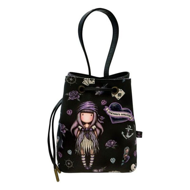 Casual Backpack Gorjuss Sea Nixie Purple Navy Blue