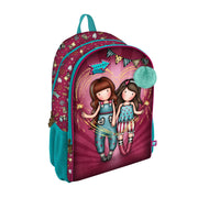 School Bag Gorjuss Fireworks Maroon (31.5 x 40 x 22.5 cm)