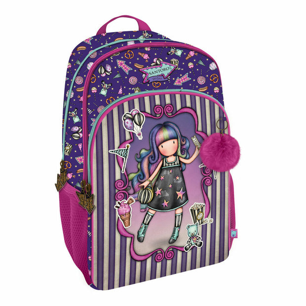 School Bag Gorjuss Up and away Purple (29 x 45 x 17 cm)