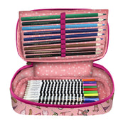 Pencil Case Gorjuss Carousel Salmon (45 Pieces)