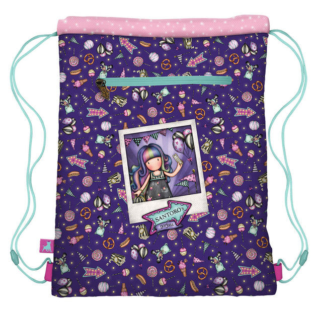 Backpack with Strings Gorjuss Up and away Purple (34 x 45 x 1 cm)