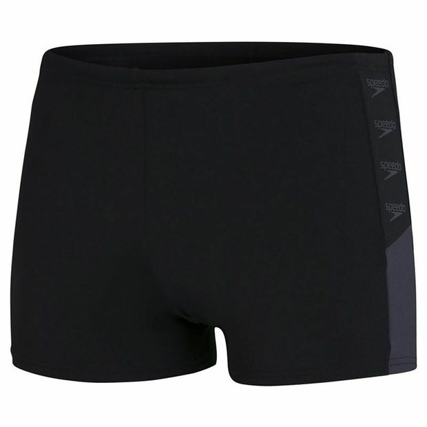 Herren Badehose Speedo Boom Logo Splice Aquashort Schwarz