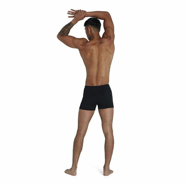 Herren Badehose Speedo Boom Logo Splice Aquashort Schwarz