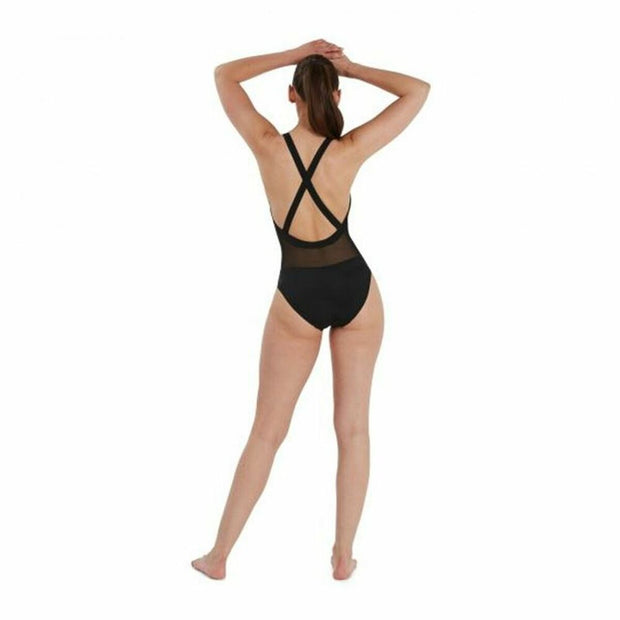 Damen Badeanzug Speedo Power Schwarz