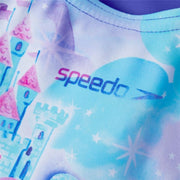 Badeanzug für Mädchen Speedo Digital Placement Blau