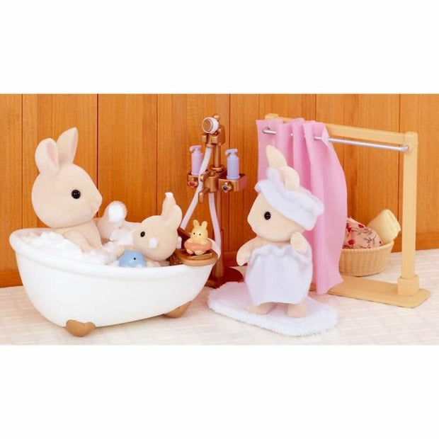 Dolls House Accessories Sylvanian Families Bath and Shower Set