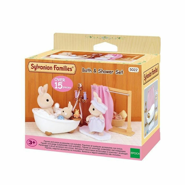 Dolls House Accessories Sylvanian Families Bath and Shower Set