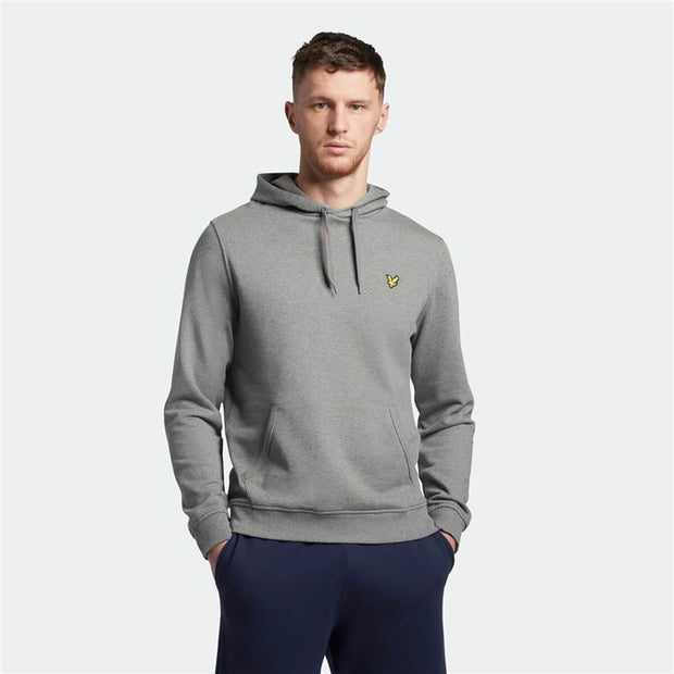 Herren Sweater mit Kapuze Lyle & Scott Grau
