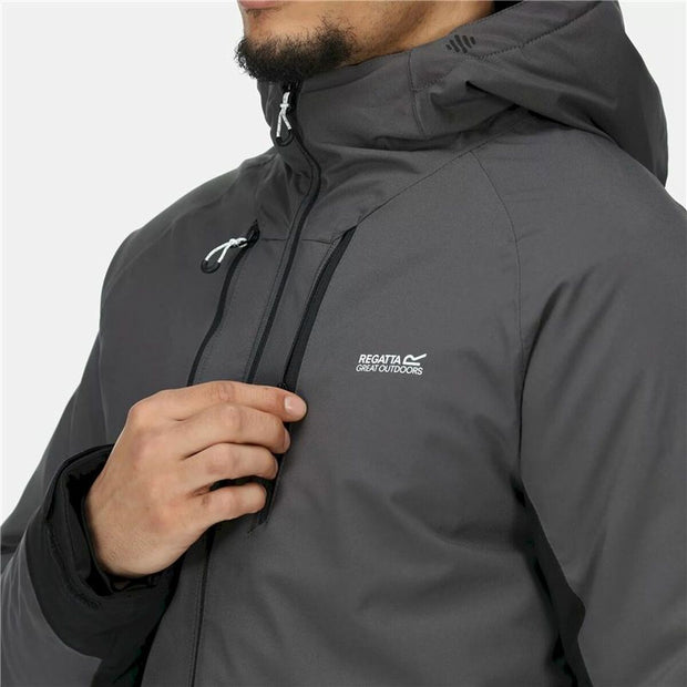 Sportjackefür Herren Regatta Highton Str III Dunkelgrau Mit Kapuze