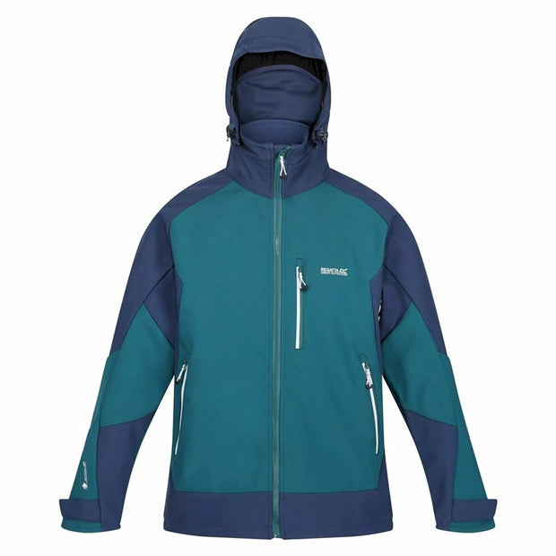Sportjackefür Herren Regatta Hewitts VII Blau grün Kapuze