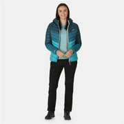 Sportjacke für Frauen Regatta Harrock Blau Mit Kapuze