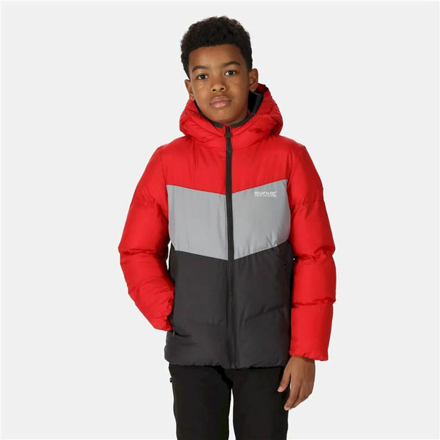 Sportjacke für Kinder Regatta Lofthouse VI Rot Mit Kapuze