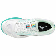 Tennisschuhe für Frauen Mizuno Break Shot 3 CC Weiß