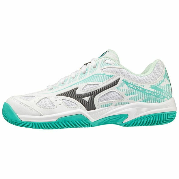 Tennisschuhe für Frauen Mizuno Break Shot 3 CC Weiß