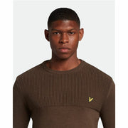 Herren Sweater ohne Kapuze Lyle & Scott V1-Crew Olive