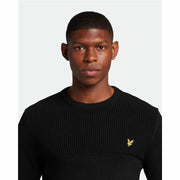 Herren Sweater ohne Kapuze Lyle & Scott V1-Crew Schwarz