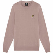 Herren Sweater ohne Kapuze Lyle & Scott V1-Crew Lachsfarben