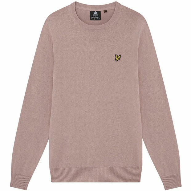 Herren Sweater ohne Kapuze Lyle & Scott V1-Crew Lachsfarben