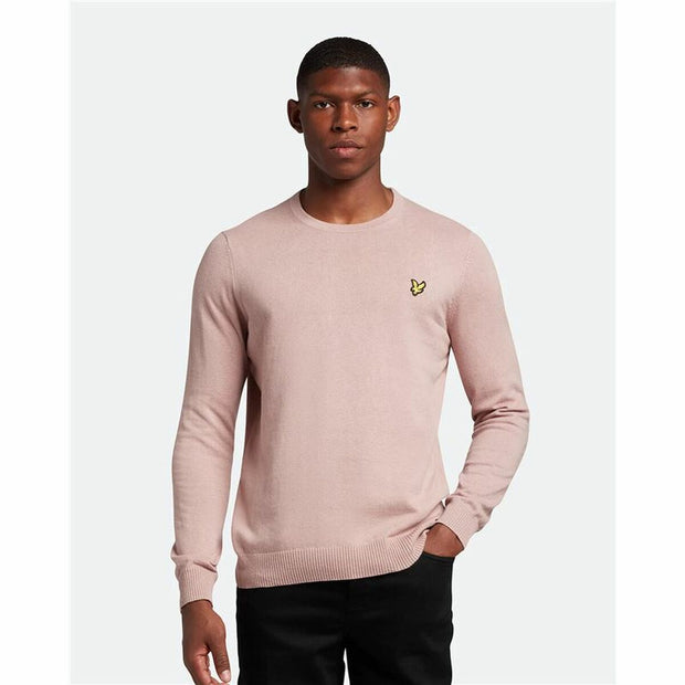 Herren Sweater ohne Kapuze Lyle & Scott V1-Crew Lachsfarben