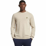 Herren Sweater ohne Kapuze Lyle & Scott V1-Crew Beige