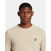 Herren Sweater ohne Kapuze Lyle & Scott V1-Crew Beige