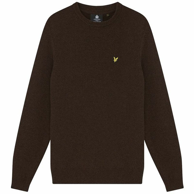 Herren Sweater ohne Kapuze Lyle & Scott V1 Crew Dunkelbraun