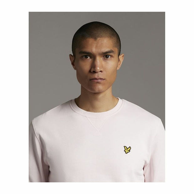 Herren Sweater ohne Kapuze Lyle & Scott V1 Crew Rosa