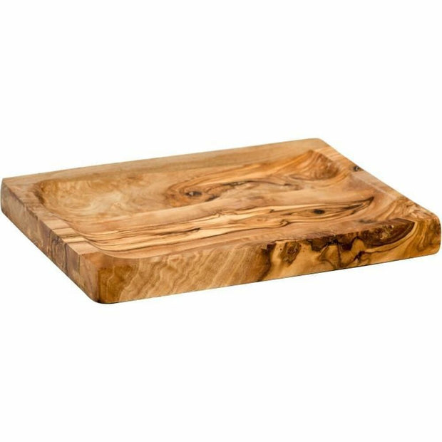 Dekorativer Teller Cosy & Trendy natürlich Holz (28,5 x 18 x 2,2 cm)