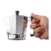 Italienische Kaffeemaschine Haeger Moka Aluminium