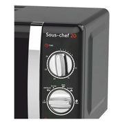 Mikrowelle Haeger Sous-chef 20 20 L Schwarz 700 W (20 L) 700W