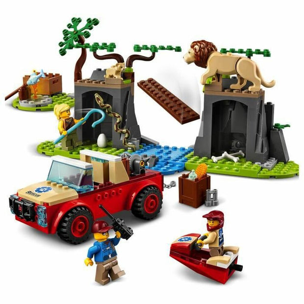 Playset Lego 60301 City Wildlife Wild Animal Rescue Off-Roader