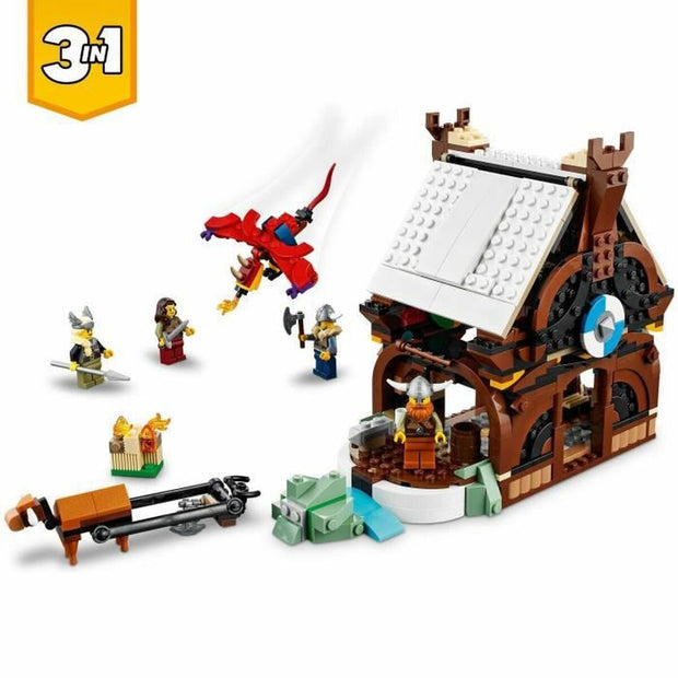 Playset Lego 31132 Creator 3-in-1 Viking Ship and Midgard Serpent (1192 Pieces)