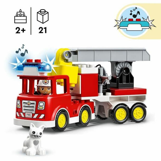 Playset Lego DUPLO Town 10969 Fire Truck (21 Pieces)