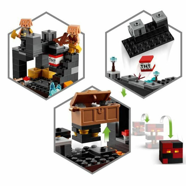Playset Masters 21185 Minecraft The Bastion of the Nether (300 Pieces)