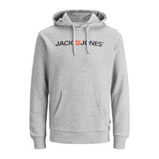 Herren Sweater mit Kapuze Jack & Jones  JJECORP OLD LOGO 12137054 Grau