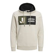 Herren Sweater mit Kapuze JCOLOGAN Jack & Jones 12216327 Beige