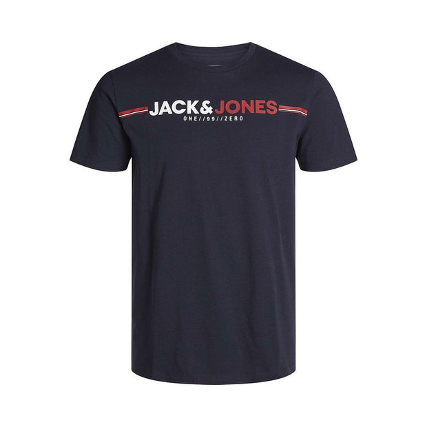 Herren Kurzarm-T-Shirt JCOFREDERICK TEE SS Jack & Jones 22885 Marineblau