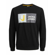 Herren Sweater ohne Kapuze CREW  Jack & Jones 12218814  Schwarz