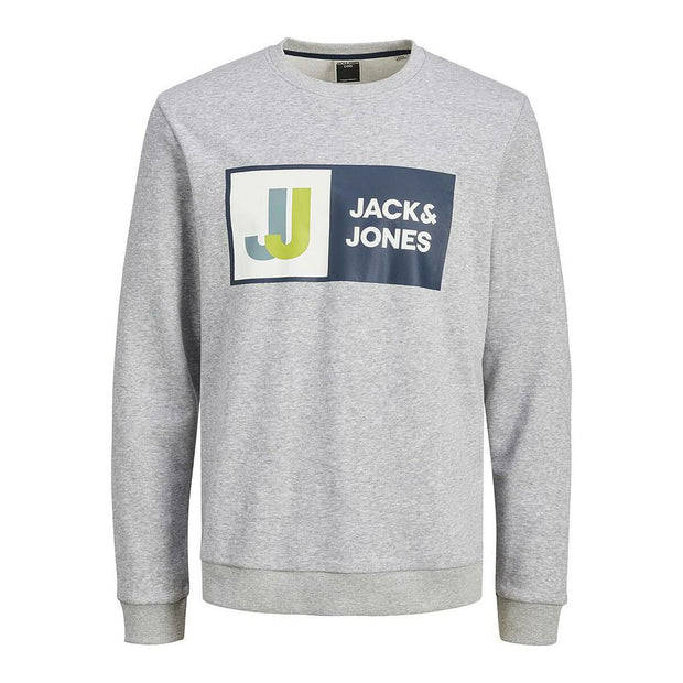 Herren Sweater ohne Kapuze CREW  Jack & Jones 12218814  Grau