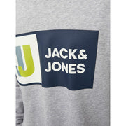 Herren Sweater ohne Kapuze CREW  Jack & Jones 12218814  Grau