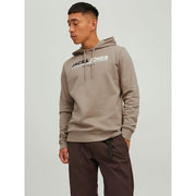Herren Sweater mit Kapuze Jack & Jones JCOFREDERICK Beige