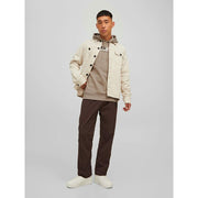 Herren Sweater mit Kapuze Jack & Jones JCOFREDERICK Beige