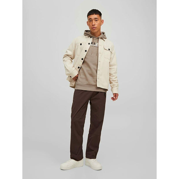 Herren Sweater mit Kapuze Jack & Jones JCOFREDERICK Beige