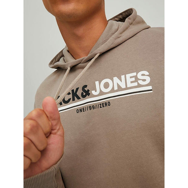 Herren Sweater mit Kapuze Jack & Jones JCOFREDERICK Beige