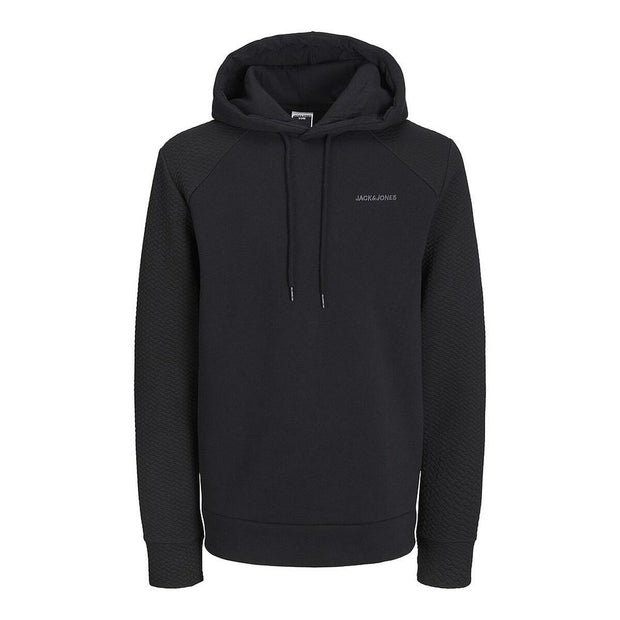 Herren Sweater mit Kapuze  JCOSTAPLE QUILT Jack & Jones 12221041 Schwarz